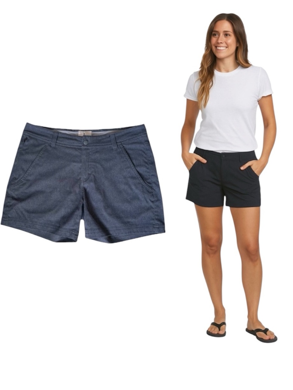 Royal Robbins Shorts Size 8 Dark Grey Nylon Pockets Athleisure Gorpcore